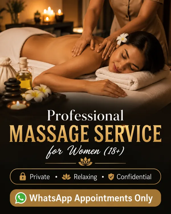 Professional Massage Service for Women (18+)Private • Relaxing • Confidential WhatsApp App