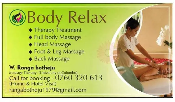 Massage therapist | Lanka Ads New